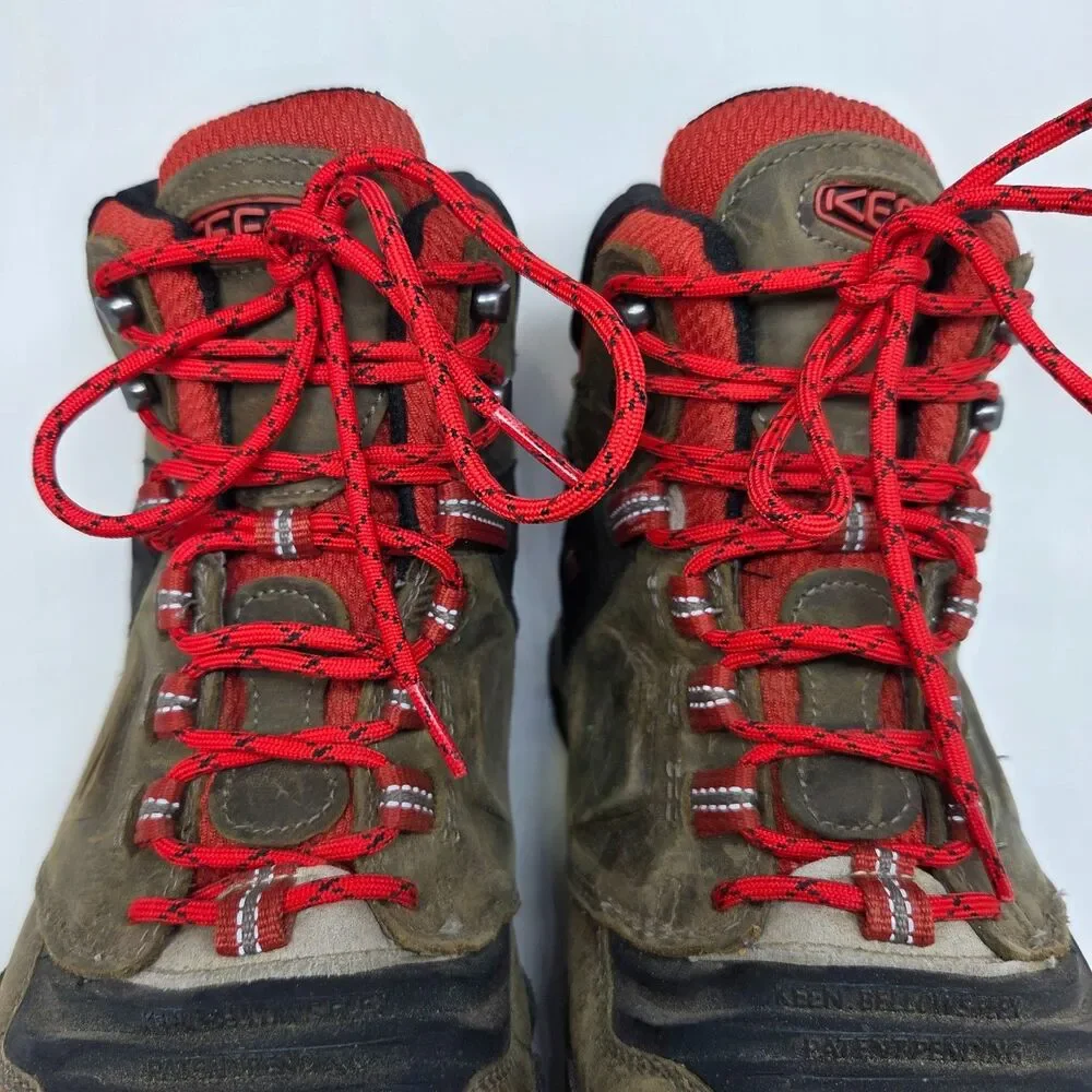 KEEN Ridge Flex Mid Waterproof Hiking Boots Dark Olive  Mens Size 14 Wide